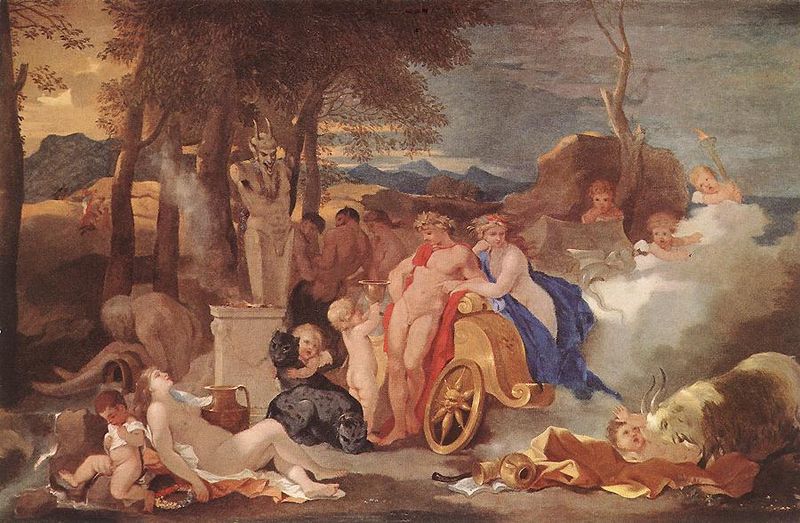 Sebastien Bourdon Bacchus and Ceres with Nymphs and Satyrs